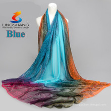 LINGSHANG DXF1 fashion dress newest design scarf silk feel fashion magic cool accessories chiffon scarf